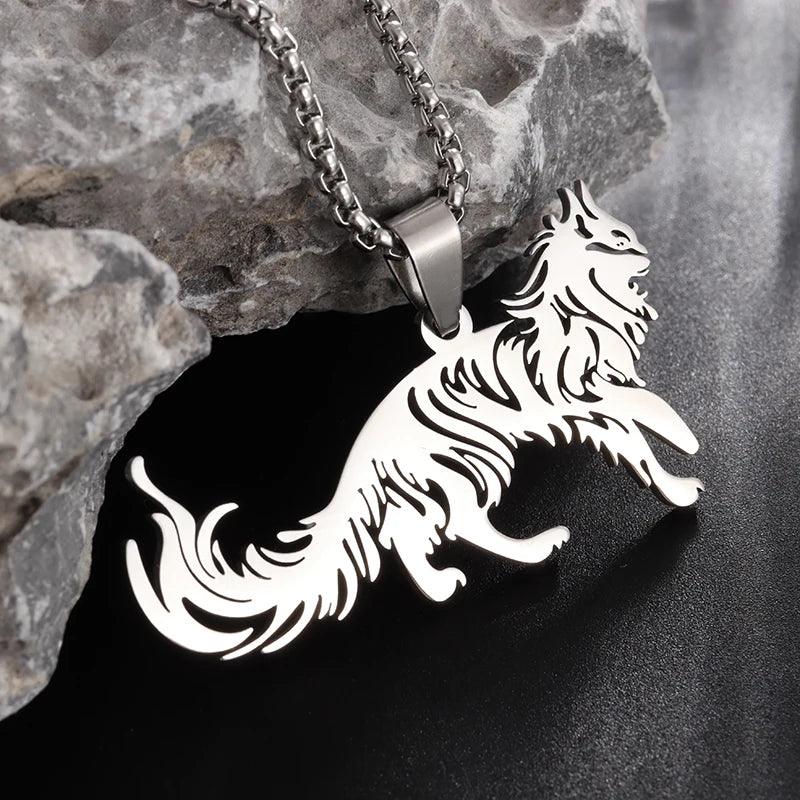 Hip Hop Ice Out Golden Horse Head Pendant Horseshoe Necklace for Men Personality Charm Fashion Rock Party Jewelry - L & M Kee, LLC