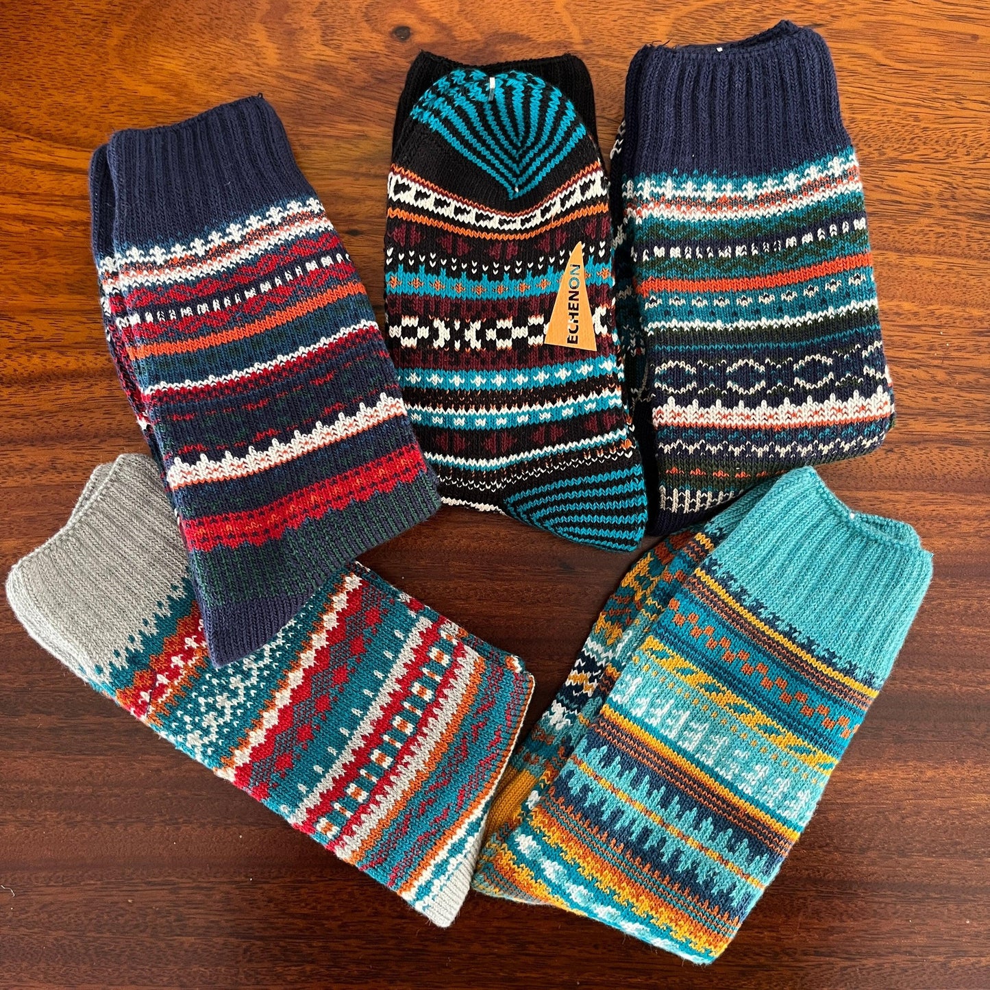 SK27 Cotton Flexible Winter Socks For Foot 24-28cm - L & M Kee, LLC