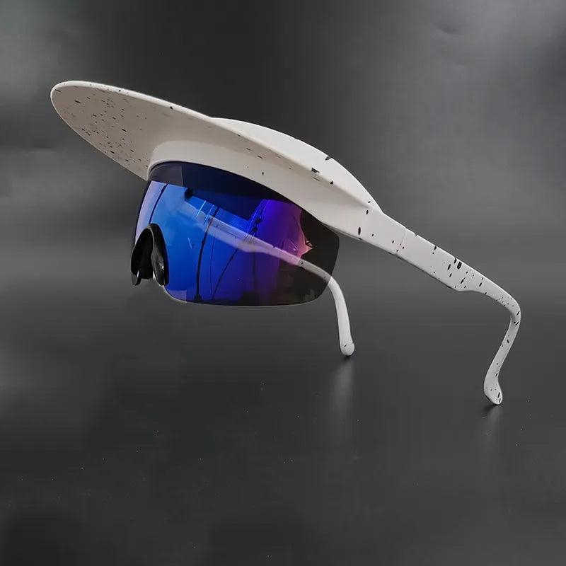 Brim Sun-Proof UV400 Cycling Sunglasses Men Women 2024 Road Bike Glasses Male Female Bicycle Goggles MTB Sport Eyewear Lens Eye