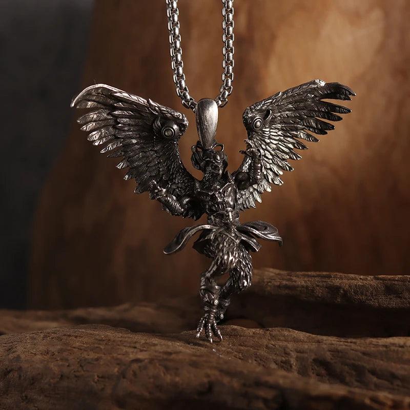 Mythical Unicorn Pegasus Wings Pendant Horse Constellation Necklace Men and Women Trend Jewelry Couple Gift - L & M Kee, LLC