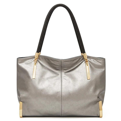 Stylish Women Cowhide Leather Handbag - L & M Kee, LLC