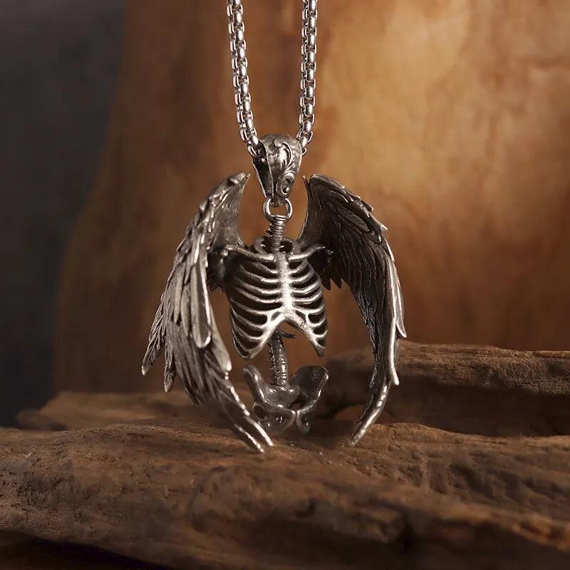 Mythical Unicorn Pegasus Wings Pendant Horse Constellation Necklace Men and Women Trend Jewelry Couple Gift - L & M Kee, LLC