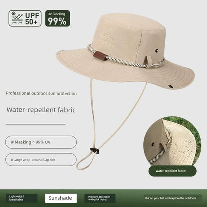 Sun Hat Men's Summer UV Protection Sun Hat Extra Large Brim Bucket Hat Outdoor Hiking Fishing Hat Sun Hat - L & M Kee, LLC