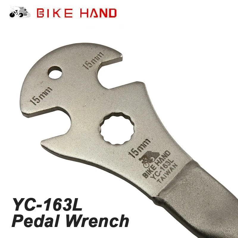 Repair Spanner BIKEHAND MTB Road Bike Bicycle Cycling Professional Foot pedals Wrench Repair Tools Alloy Steel Long Handle350mm - L & M Kee, LLC