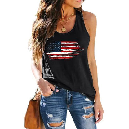 Freedom American Flag Usa Stars Stripes Patriotic Graphic Tee - L & M Kee, LLC