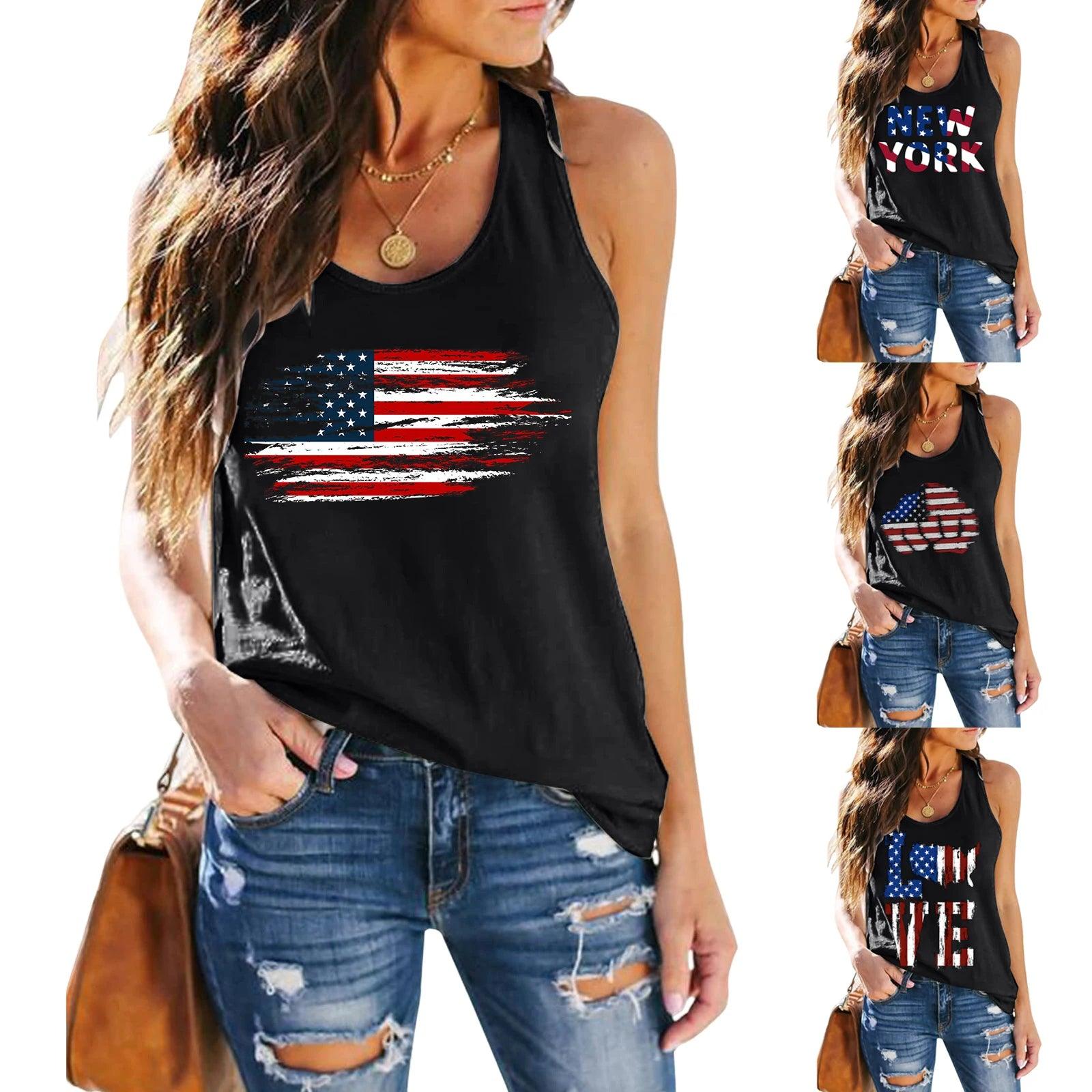 Freedom American Flag Usa Stars Stripes Patriotic Graphic Tee - L & M Kee, LLC