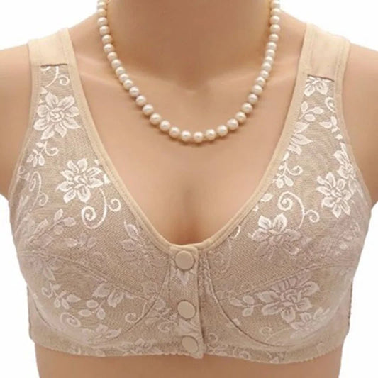 Front Button Wireless Bra