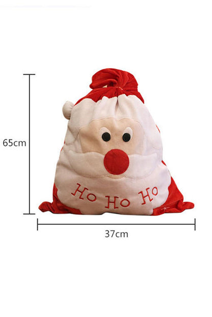 Red HO HO HO Santa Claus Christmas Gift Bag - L & M Kee, LLC