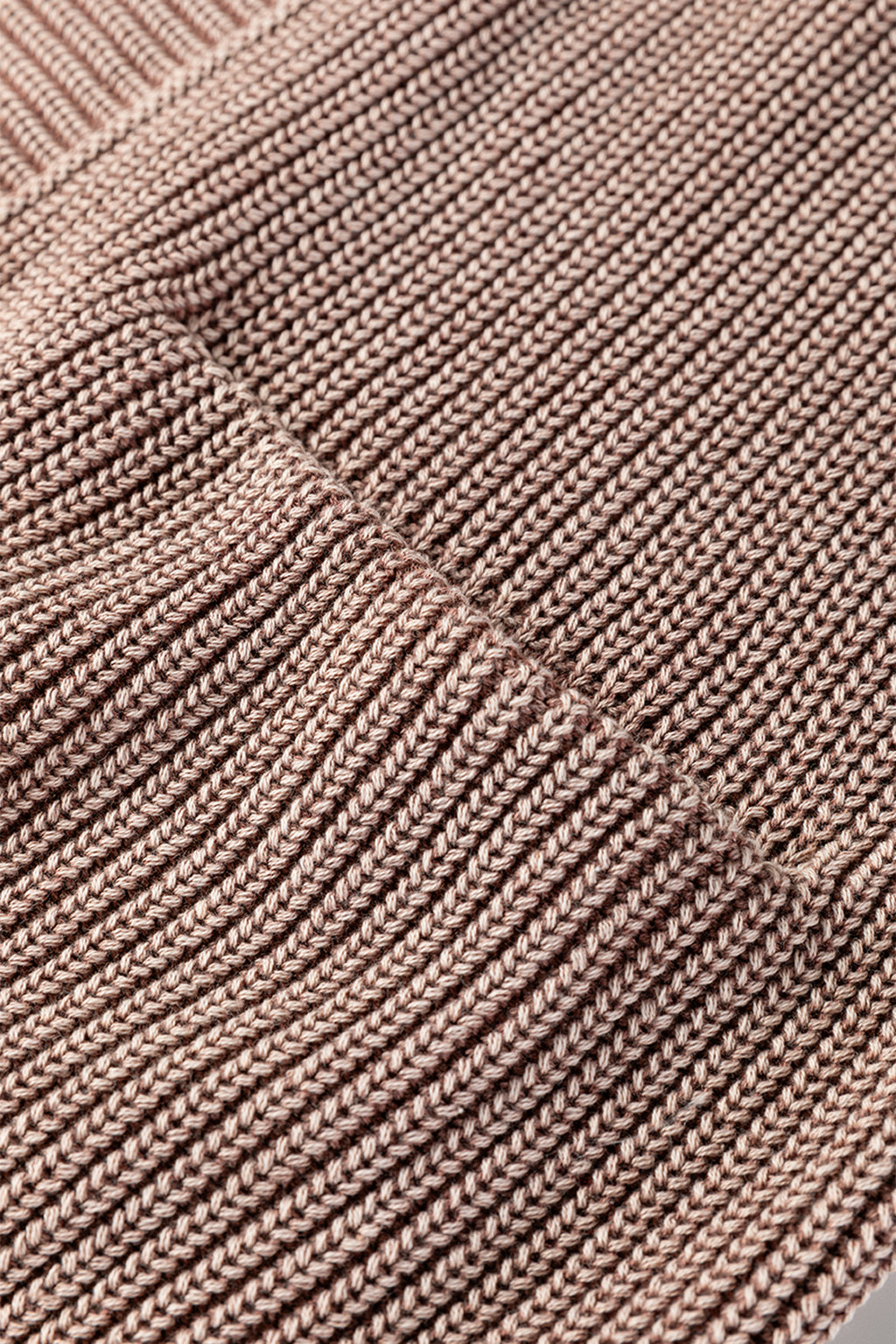 Chestnut Mineral Wash Exposed Seam Patchwork Knit Open Sweater Cardigan