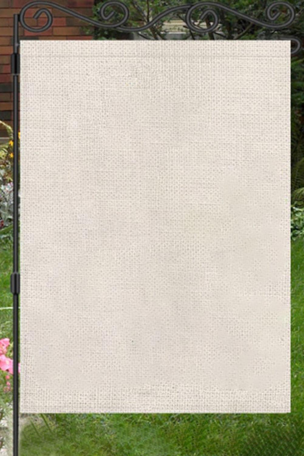 Beige Weatherproof Personalized Garden Flag - L & M Kee, LLC