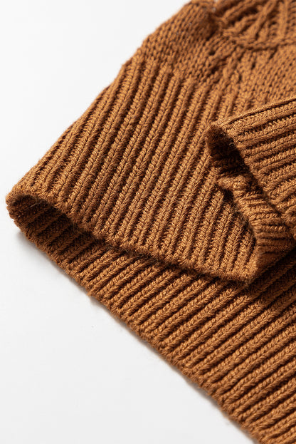 Rose Lightweight Buttoned Front Crochet Cardigan