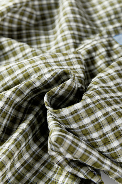 Brown Preppy Gingham Boxer Pants