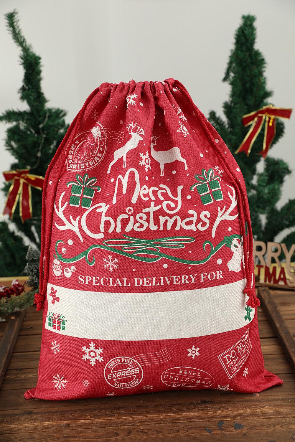 Christmas Drawstring Large Gift Bag 50*66cm - L & M Kee, LLC