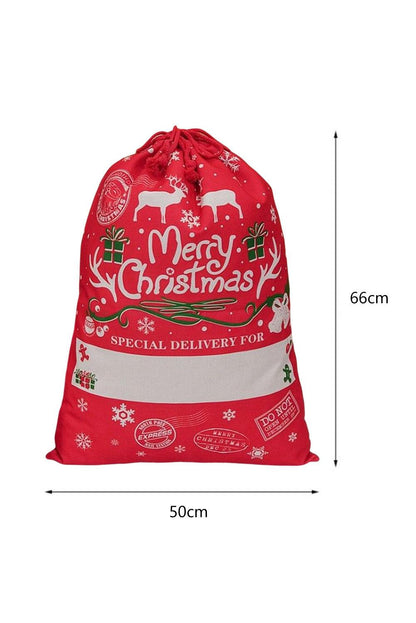 Christmas Drawstring Large Gift Bag 50*66cm - L & M Kee, LLC