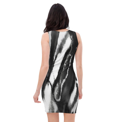 Black and White Bodycon dress - L & M Kee, LLC