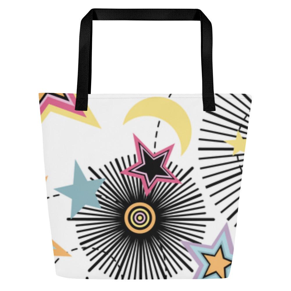 Stars and Flowers Tote - L & M Kee, LLC