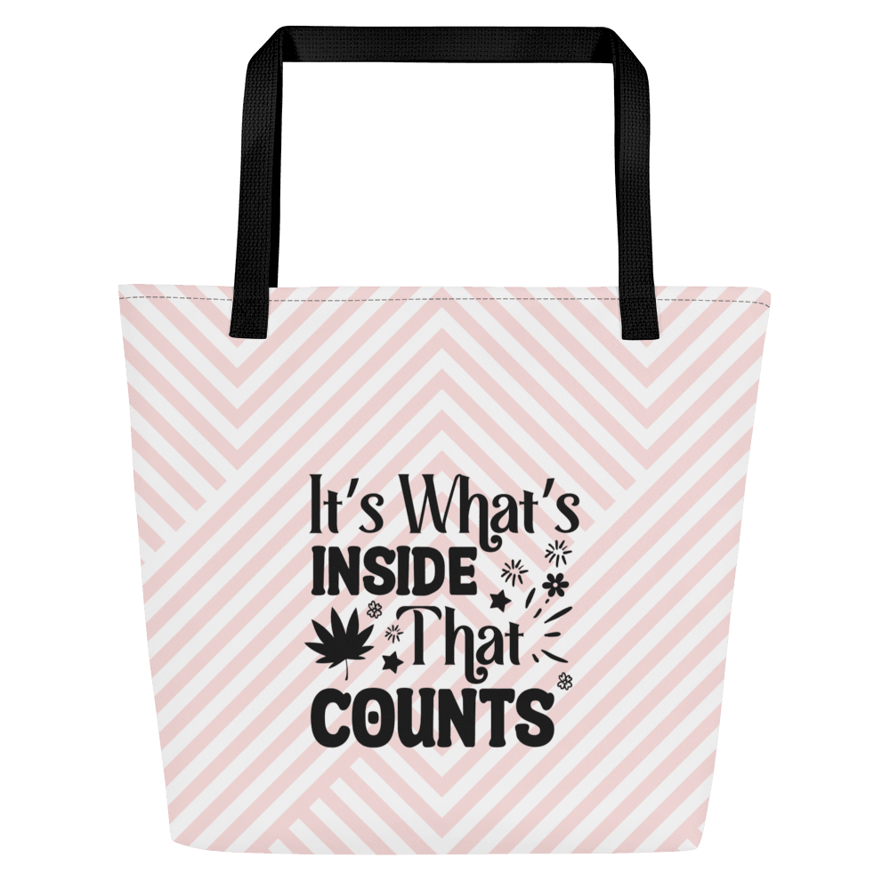 It's What's Inside Large Tote Bag - L & M Kee, LLC