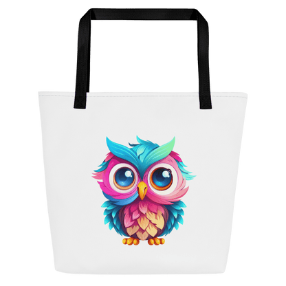 Owl Canvas Large Tote Bag - L & M Kee, LLC