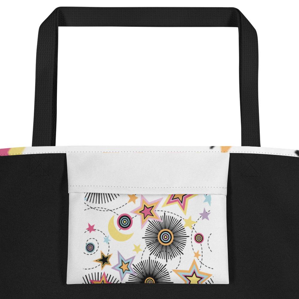 Stars and Flowers Tote - L & M Kee, LLC