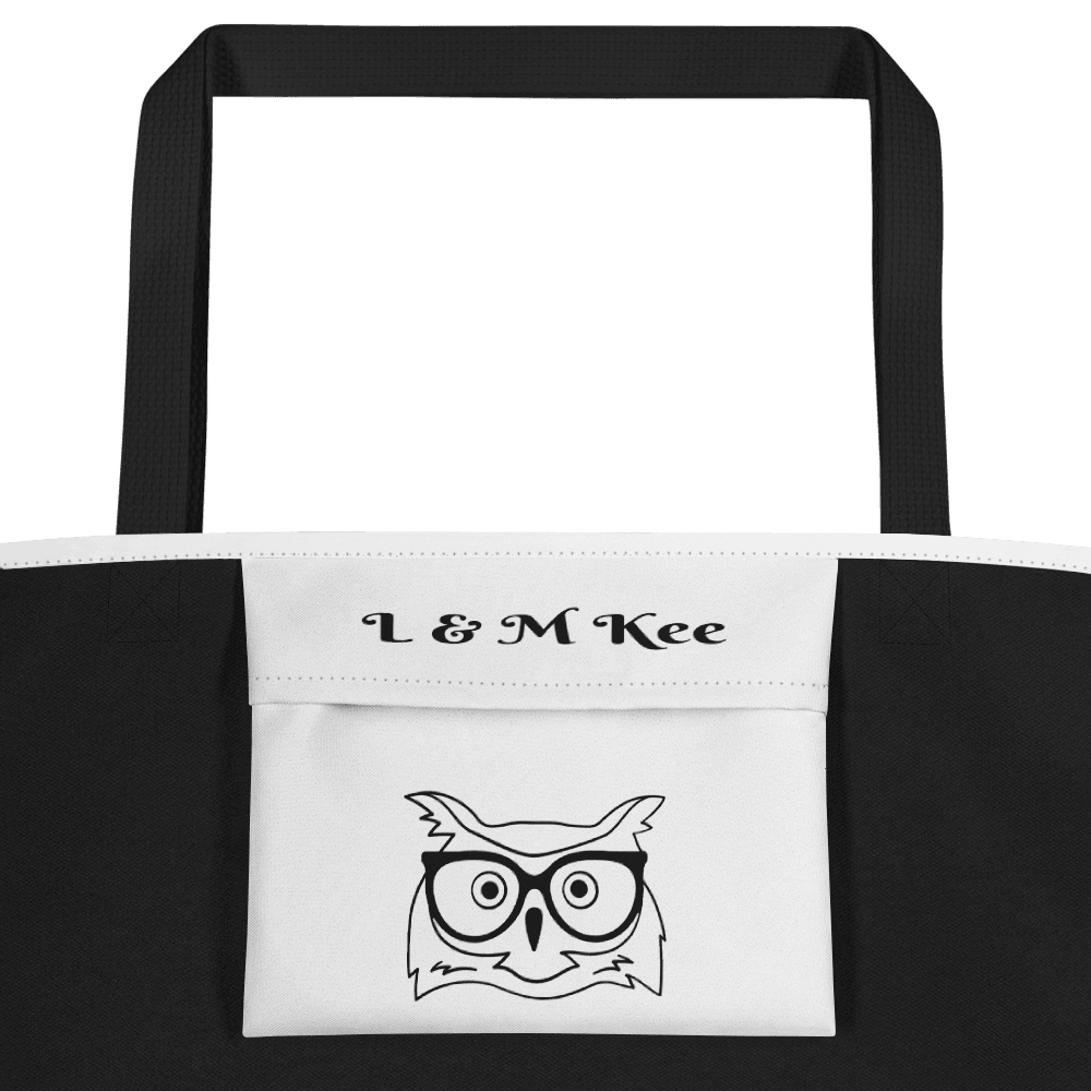 Owl Canvas Large Tote Bag - L & M Kee, LLC