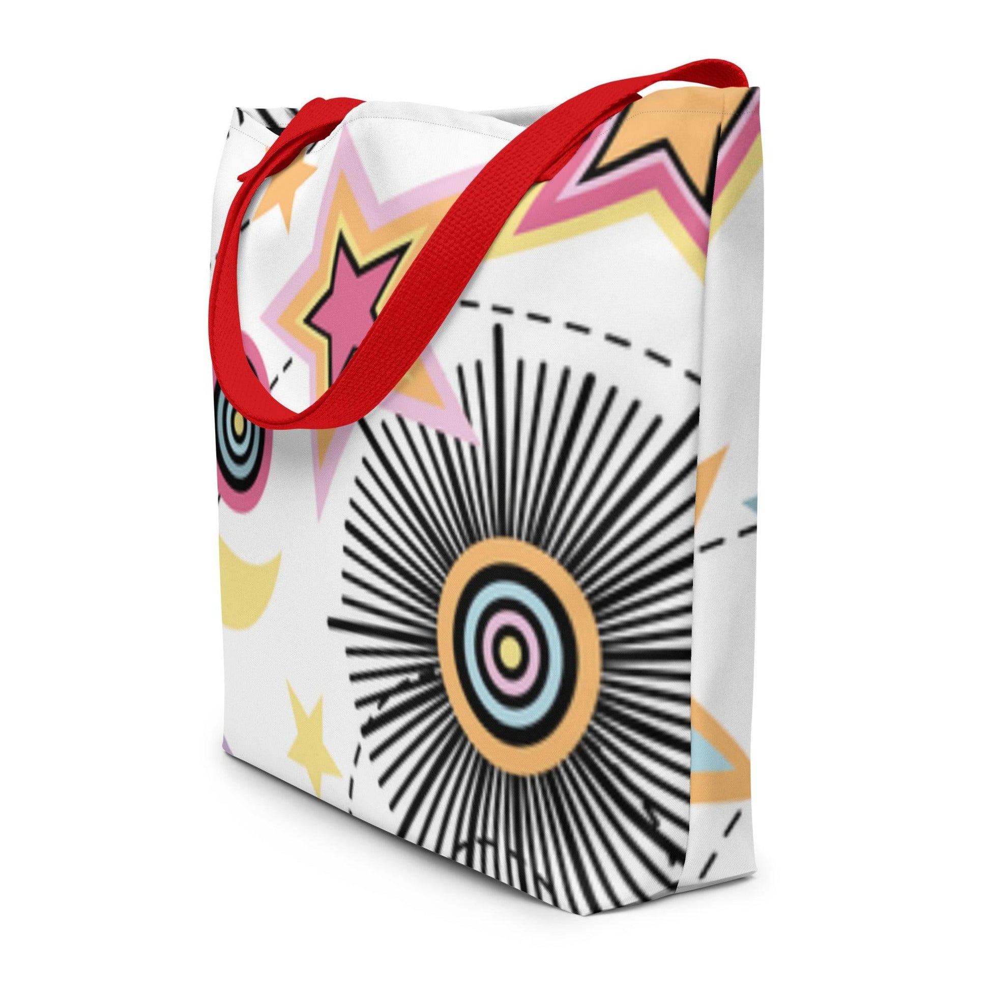 Stars and Flowers Tote - L & M Kee, LLC