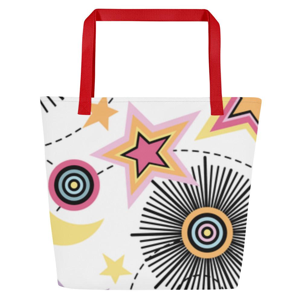 Stars and Flowers Tote - L & M Kee, LLC