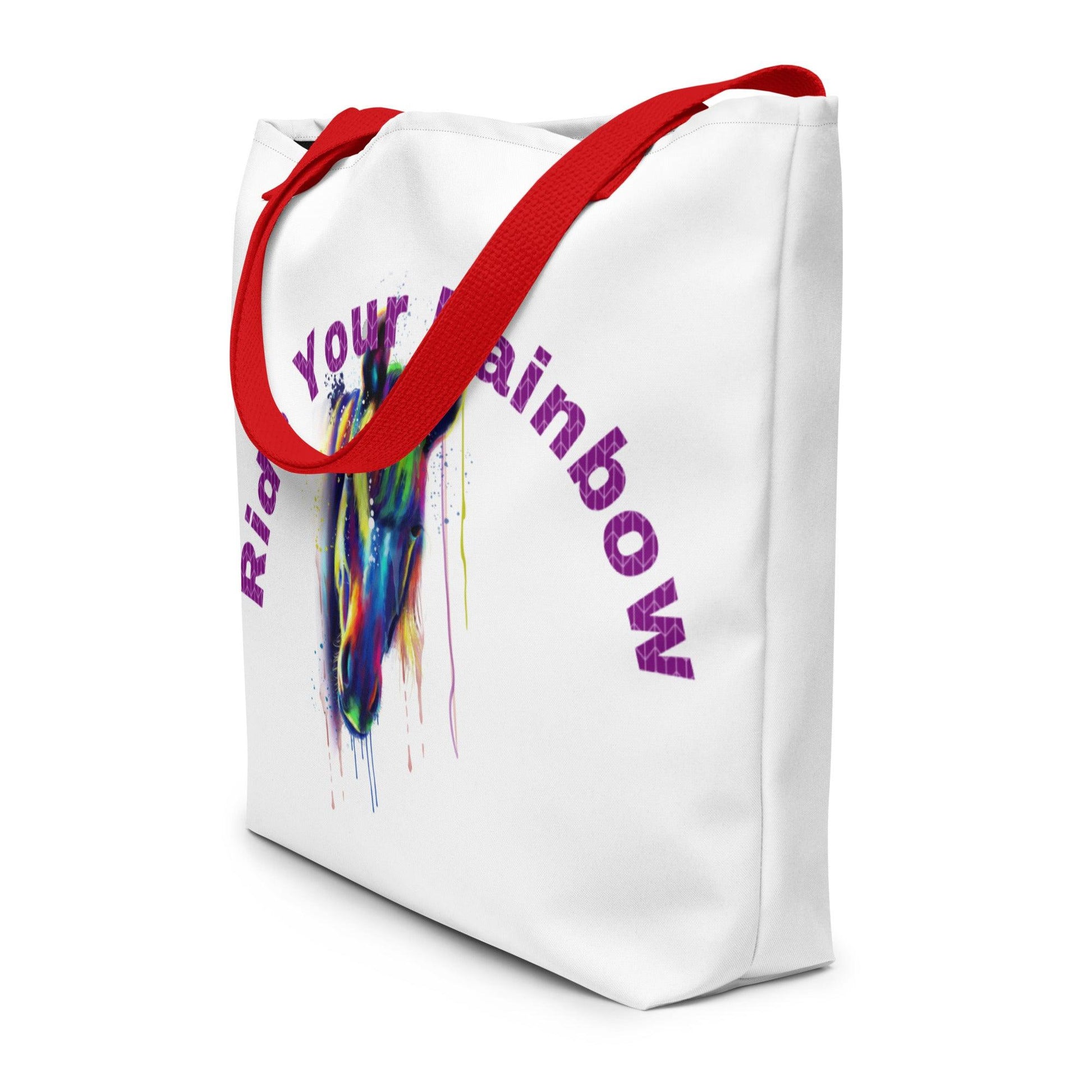 Ride Your Rainbow Horse Tote Bag - L & M Kee, LLC