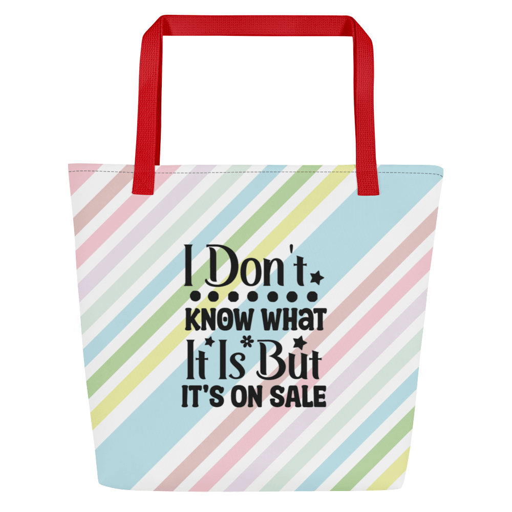 I Don't Know Large Tote Bag - L & M Kee, LLC