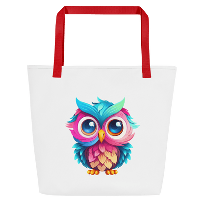 Owl Canvas Large Tote Bag - L & M Kee, LLC