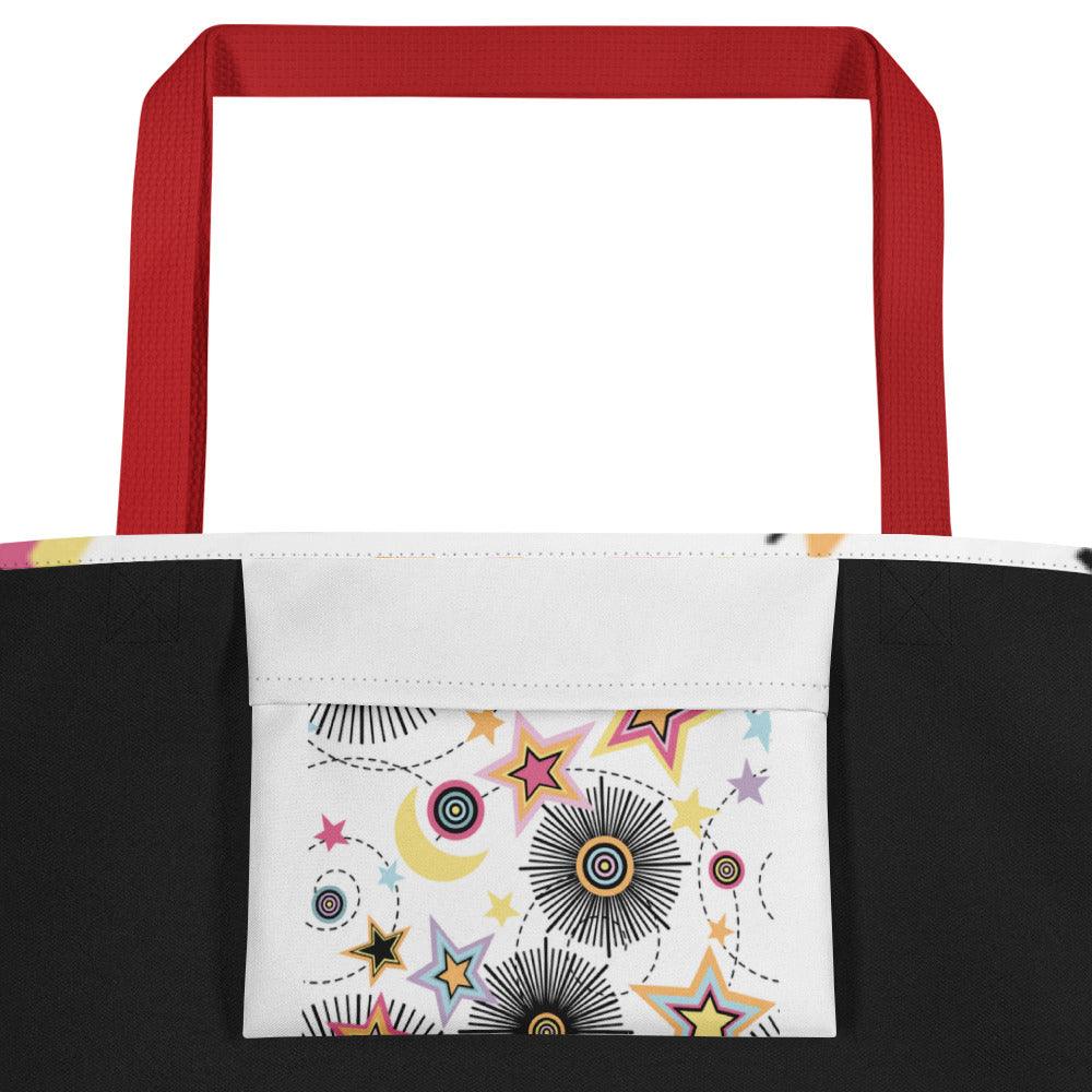 Stars and Flowers Tote - L & M Kee, LLC