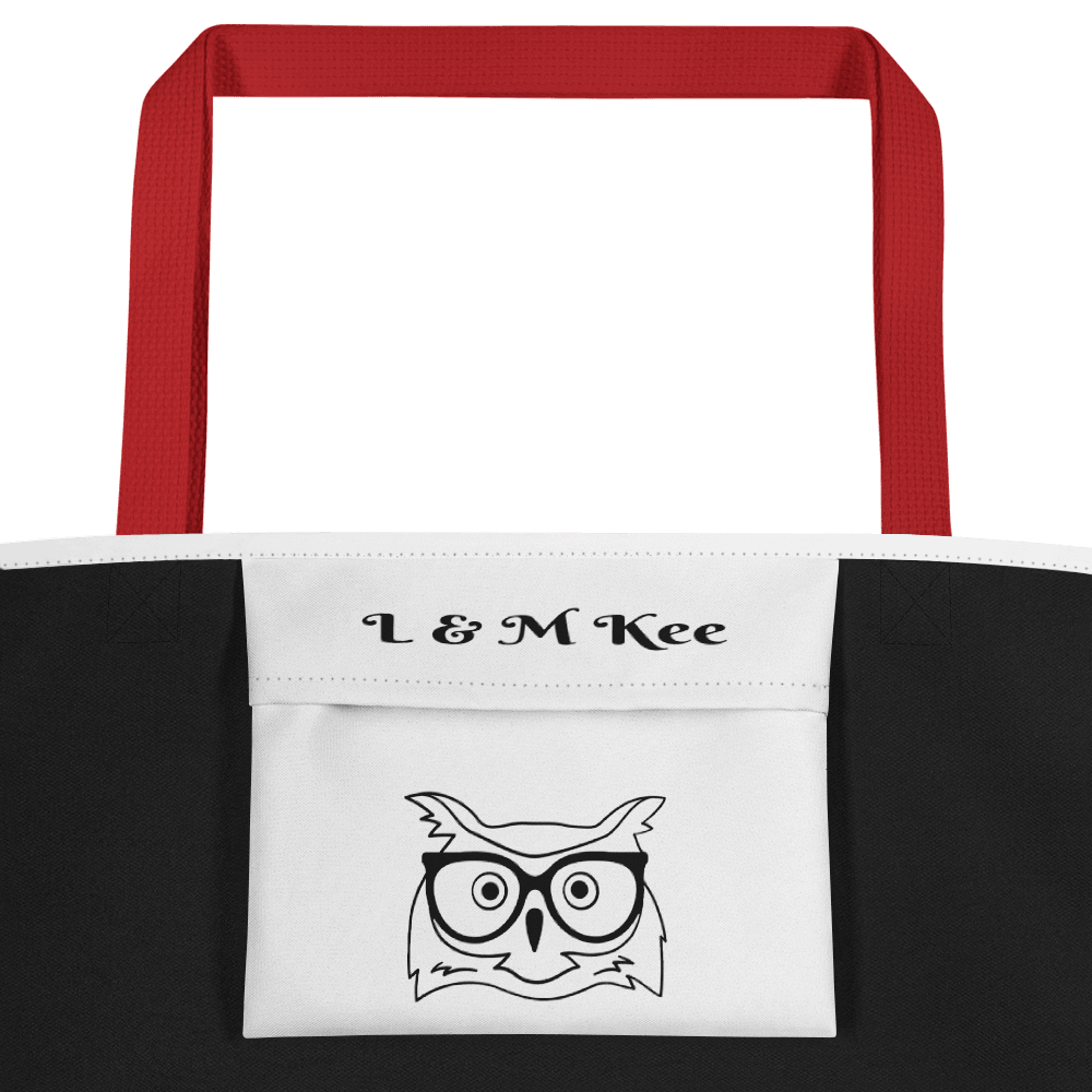 Owl Canvas Large Tote Bag - L & M Kee, LLC