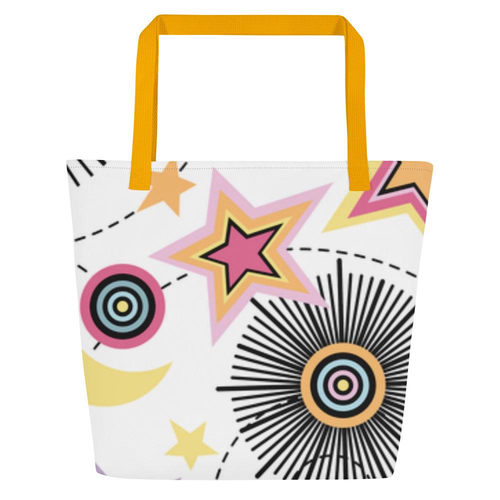 Stars and Flowers Tote - L & M Kee, LLC