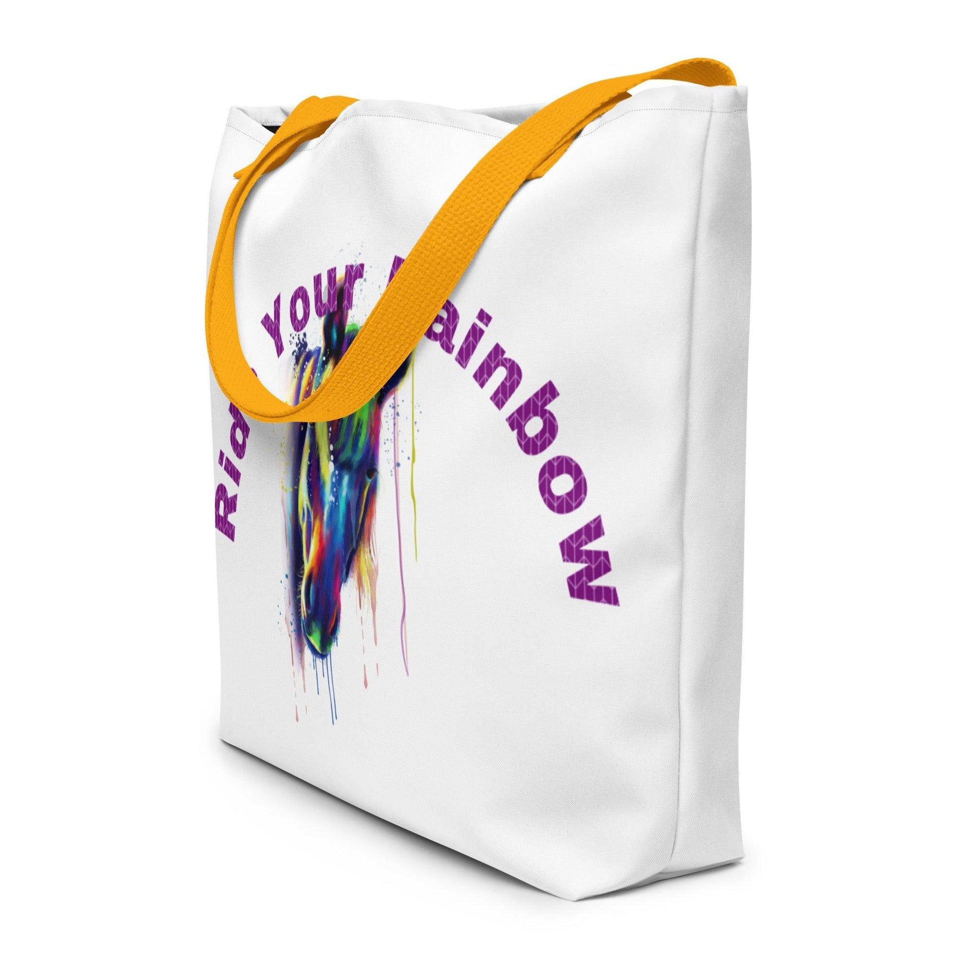 Ride Your Rainbow Horse Tote Bag - L & M Kee, LLC