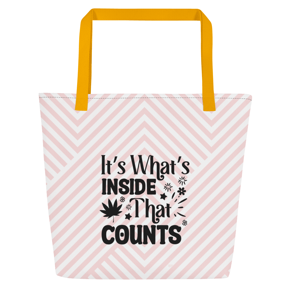 It's What's Inside Large Tote Bag - L & M Kee, LLC