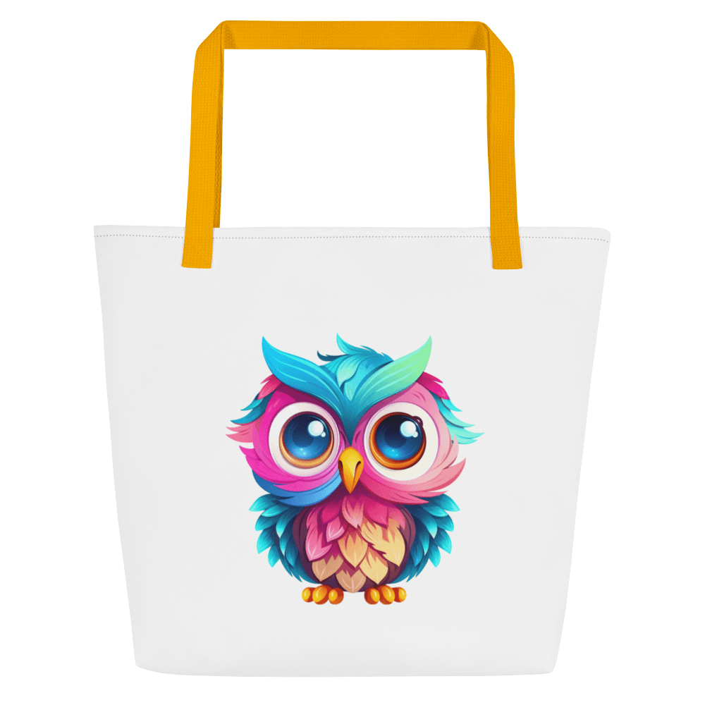 Owl Canvas Large Tote Bag - L & M Kee, LLC