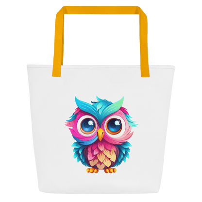 Owl Canvas Large Tote Bag - L & M Kee, LLC