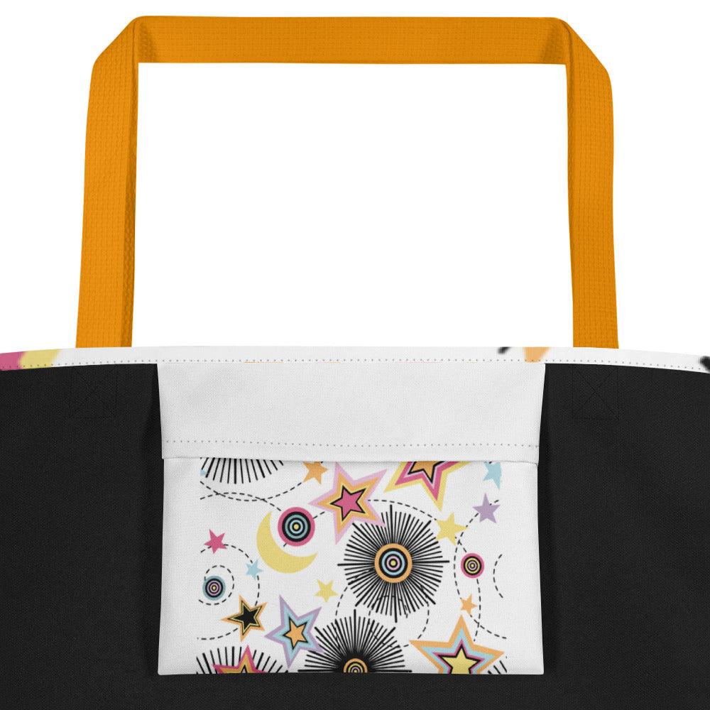 Stars and Flowers Tote - L & M Kee, LLC