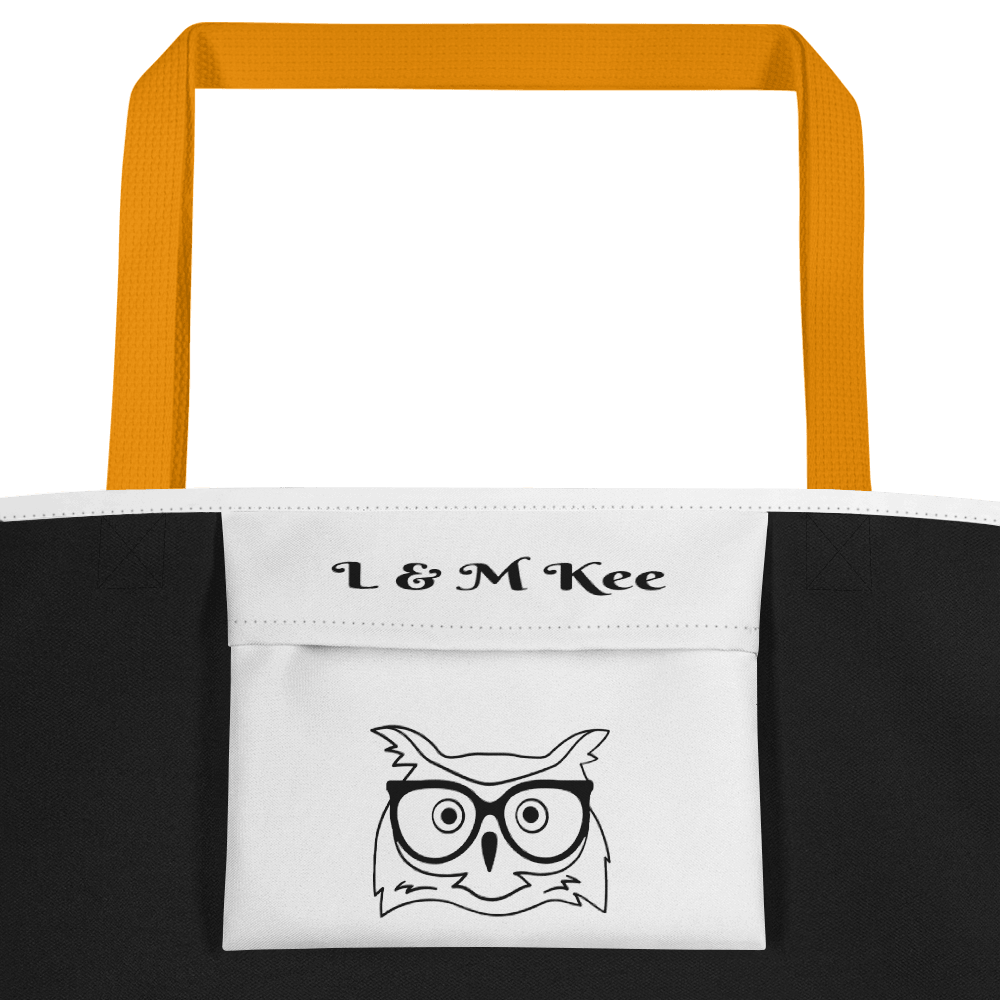 Owl Canvas Large Tote Bag - L & M Kee, LLC