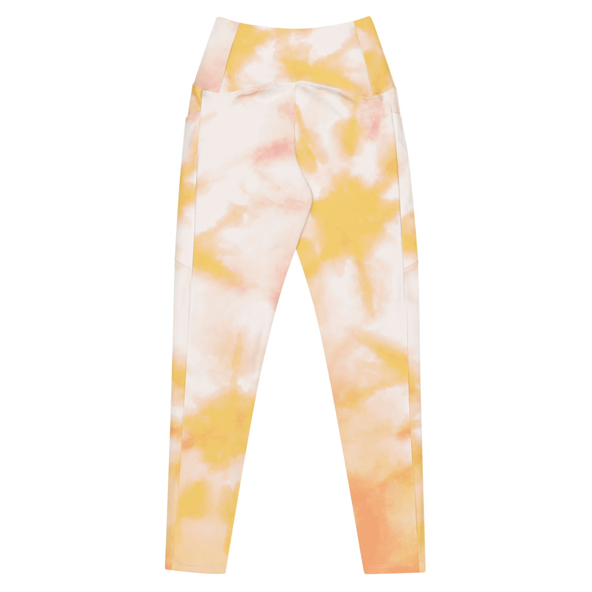 Yellow Tie Dye Leggings with Pockets - L & M Kee, LLC