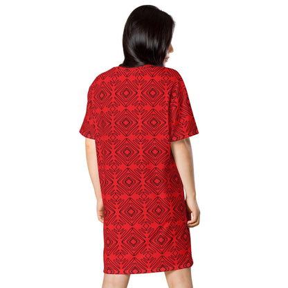 Red Diamond T-shirt dress - L & M Kee, LLC