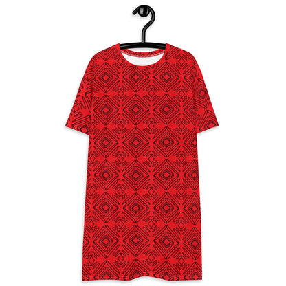 Red Diamond T-shirt dress - L & M Kee, LLC