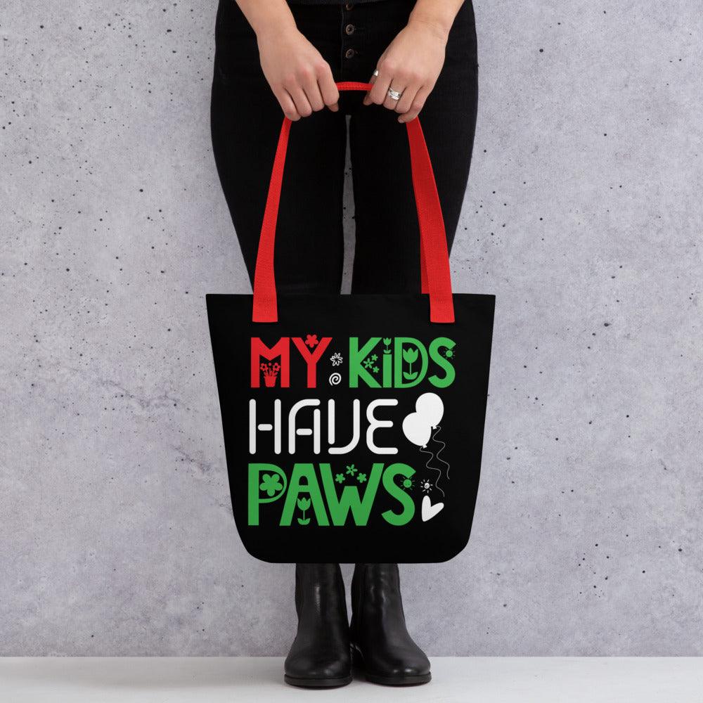 Kids Have Paws Tote bag - L & M Kee, LLC