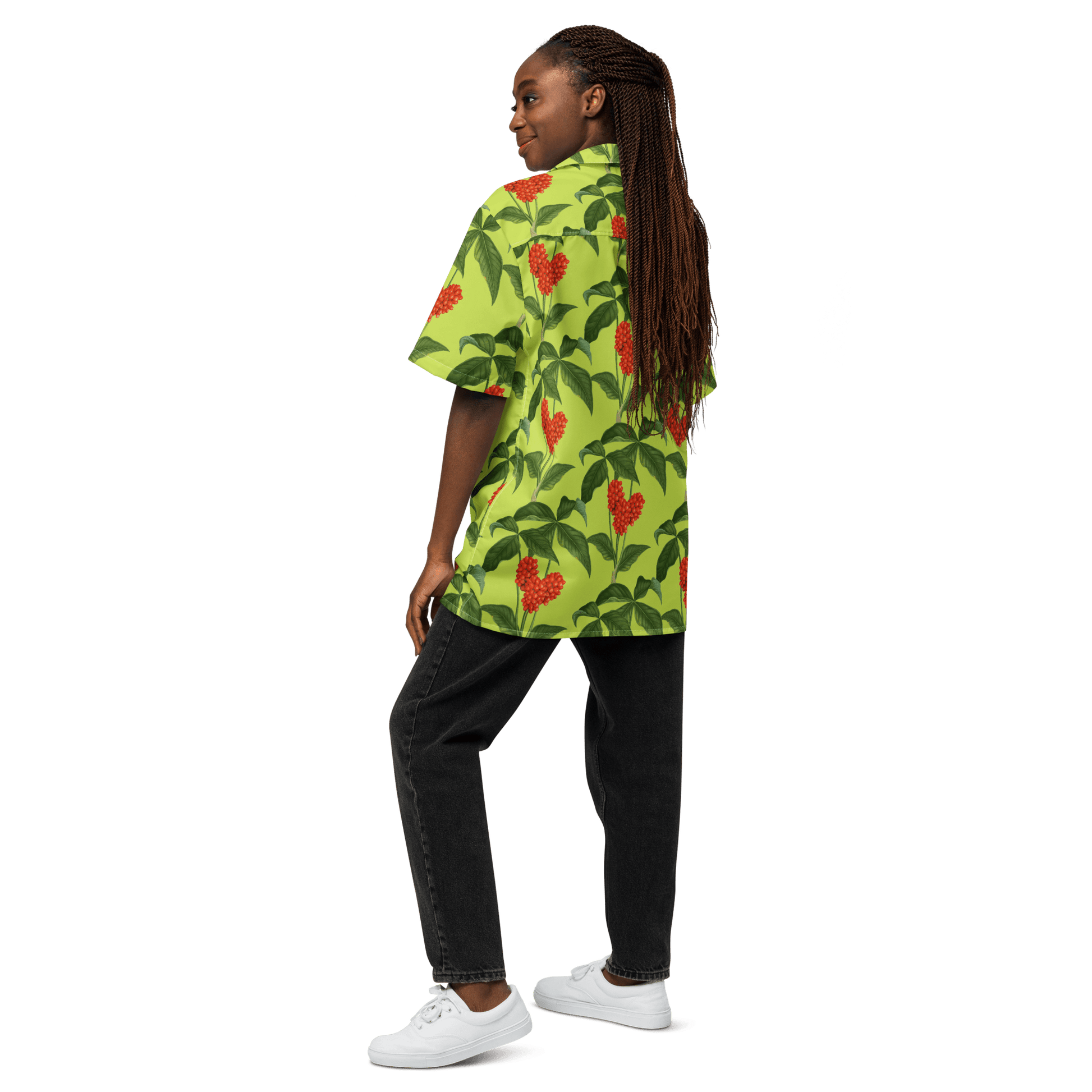 Cranberry Leaf Button Shirt - L & M Kee, LLC