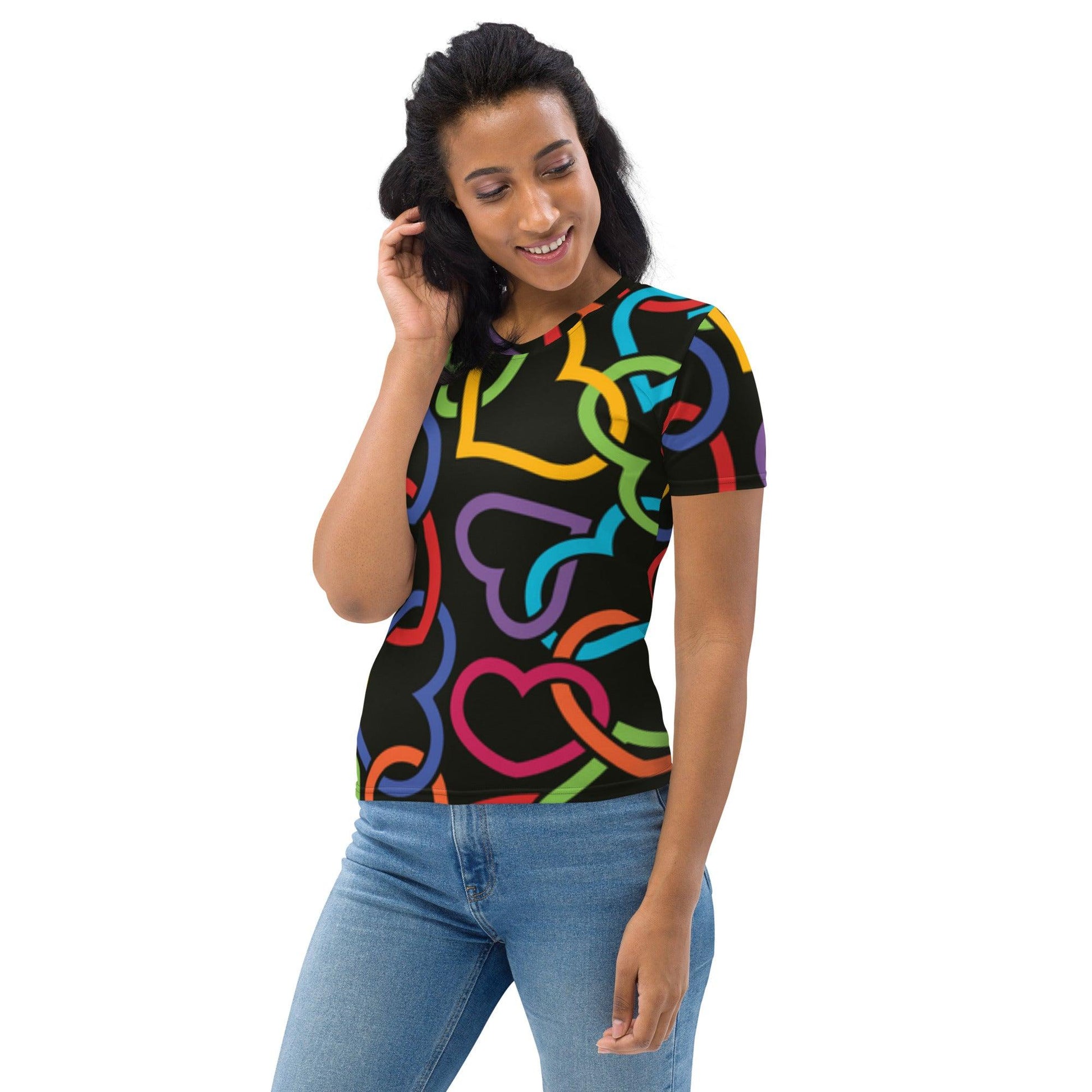 Colorful Hearts T-shirt - L & M Kee, LLC