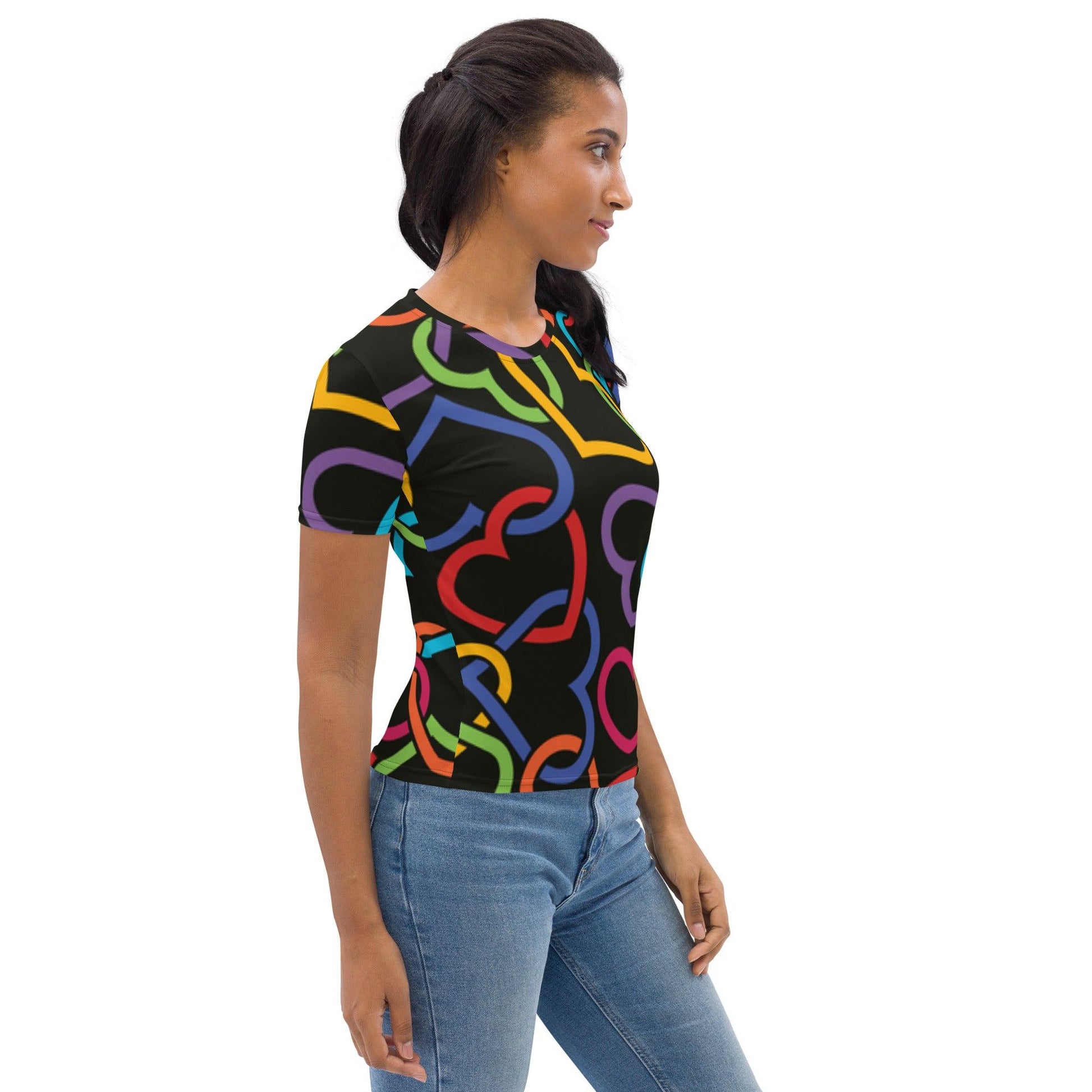 Colorful Hearts T-shirt - L & M Kee, LLC