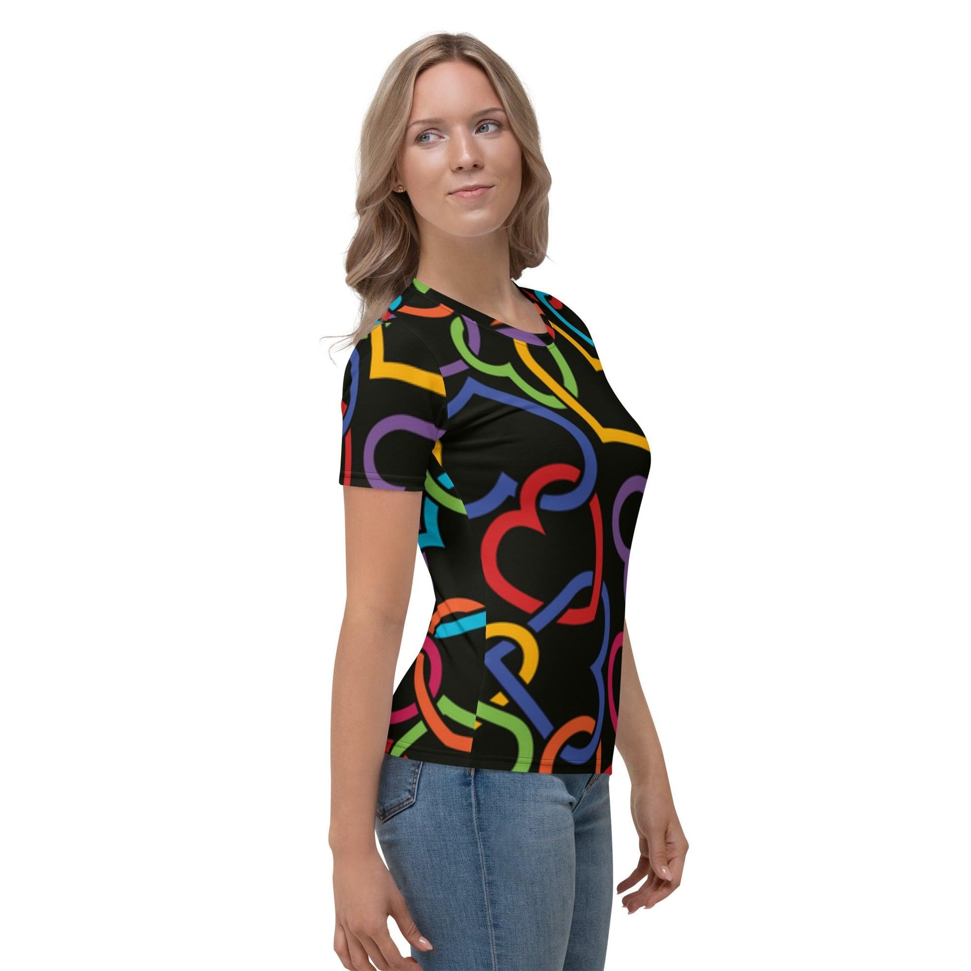 Colorful Hearts T-shirt - L & M Kee, LLC