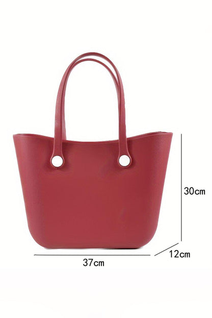 Fiery Red Waterproof Self-assembly Detachable Straps EVA Tote Bag - L & M Kee, LLC