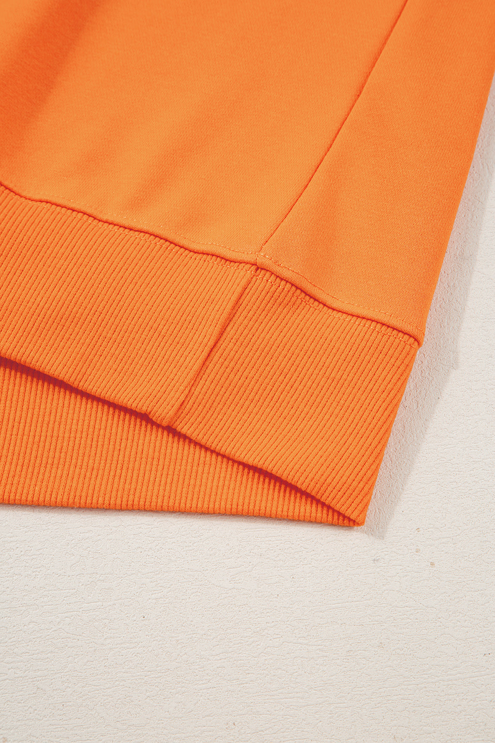 Grapefruit Orange Spooky Graphic Halloween Crew Neck Holiday Sweatshirt