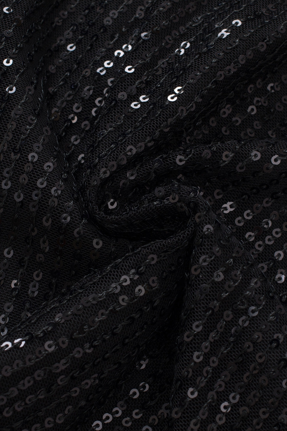 Black Sequin Wide Leg Pants