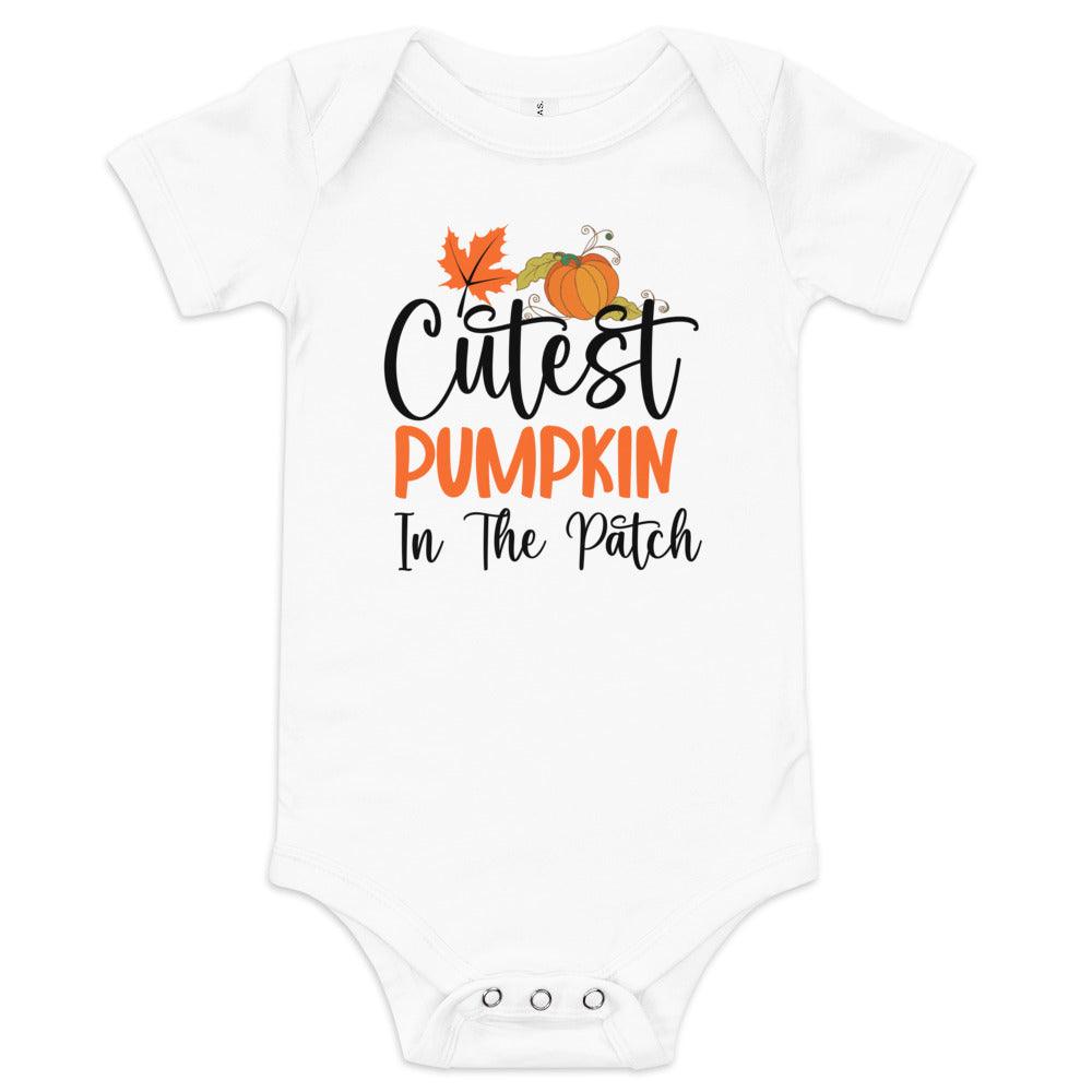 Cutest Pumpkin Baby short sleeve one piece